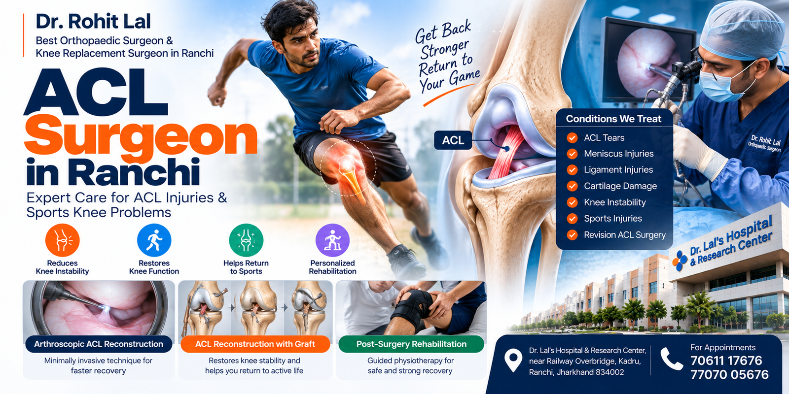 ACL Surgeon in Ranchi